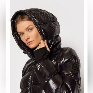 Michael Michael Kors high-shine puffer jacket